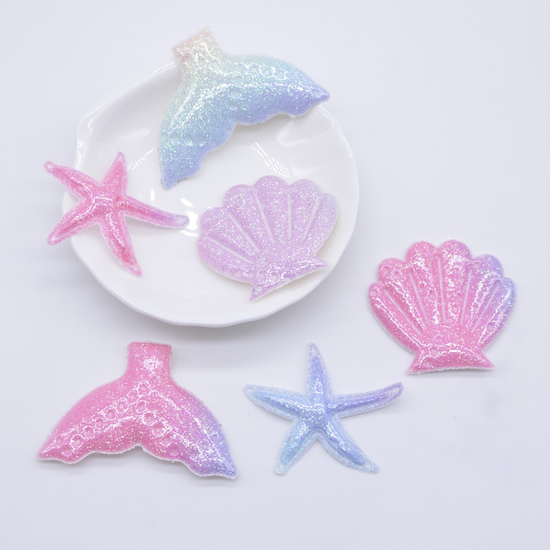Set 20 Miếng Đệm Hình Vỏ Sò / Sao Biển / Giày / Kẹp Tóc DIY