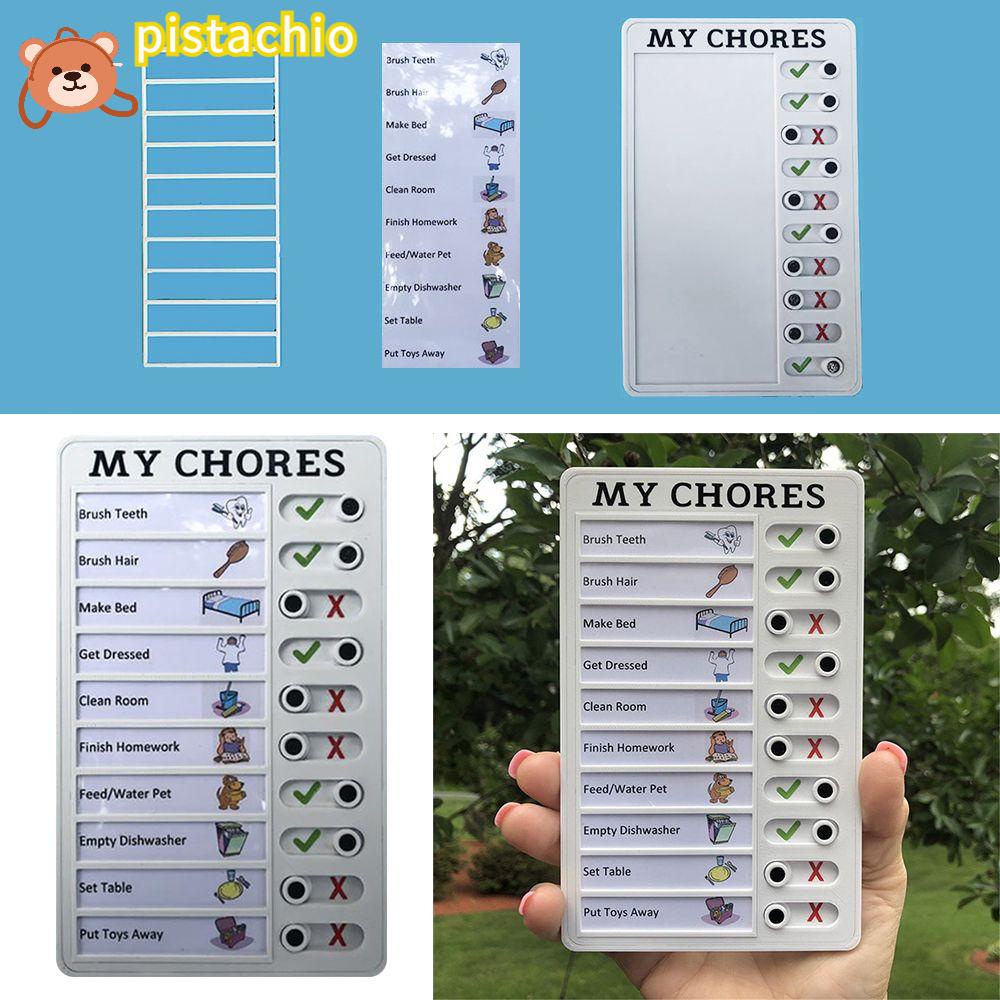 PISTA Bảng Ghi Kế Hoạch Bằng Nhựa Có Thể Tái Sử Dụng