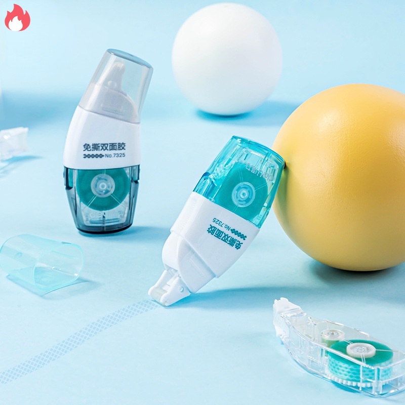 Cuộn Băng Keo Hai Mặt Họa Tiết Chấm Bi 6mm * 8m Dùng Trang Trí Sổ Tay DIY