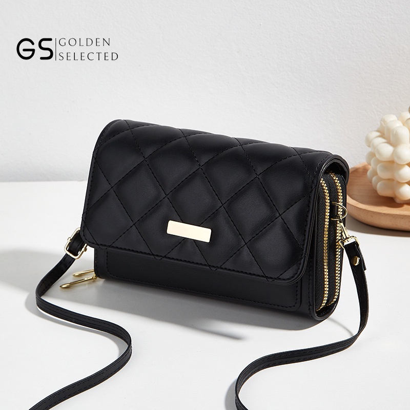 Túi Đựng Điện Thoại Hai Lớp Thêu Họa Tiết Phong Cách Mới Cho Nữ