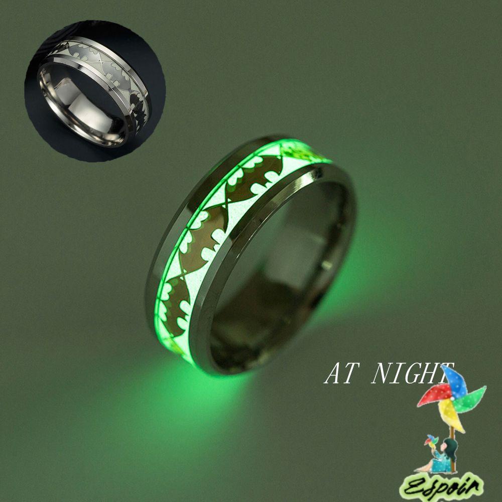 ESPO Nhẫn Phát Sáng Chất Liệu Thép Không Gỉ Mới