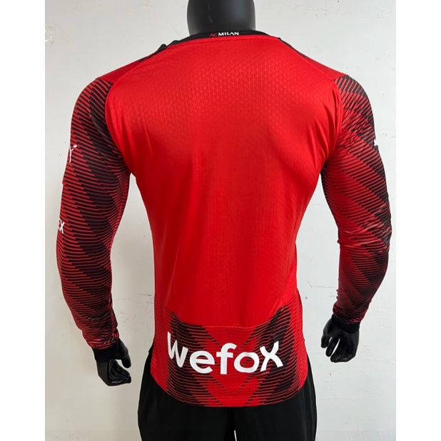 Cầu thủ * 2324 new A.C. Áo Thun Bóng Đá Milan Thiết Kế Năng Động Trẻ Trung