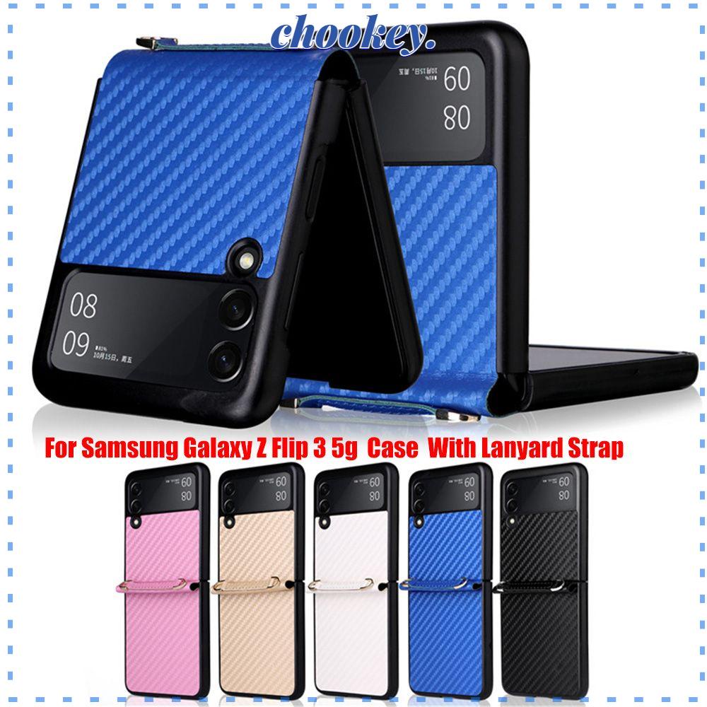 CHOOKEY Ốp Điện Thoại Bằng Sợi Carbon Có Ngăn Đựng Thẻ Và Dây Đeo Cổ Tiện Dụng