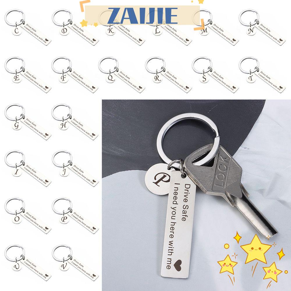 ZAIJIE24 Móc Khóa Gắn Túi Xách Bằng Thép Không Gỉ An Toàn Cho Cặp Đôi