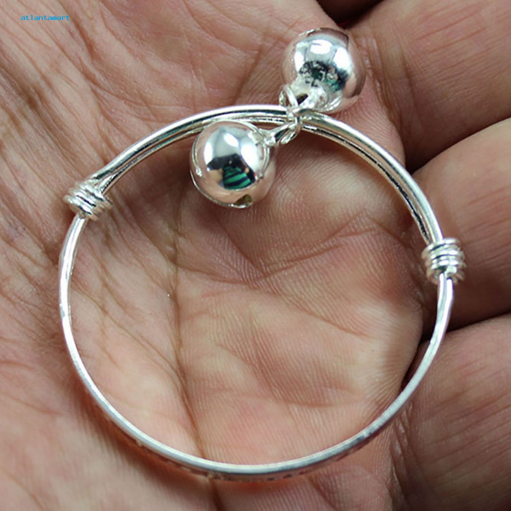 Túi Đựng Đồ Dùng Cao Cấp Tiện Dụng| Set 2 Vòng Tay Mạ Bạc Đính Chuông Dễ Thương Cho Bé