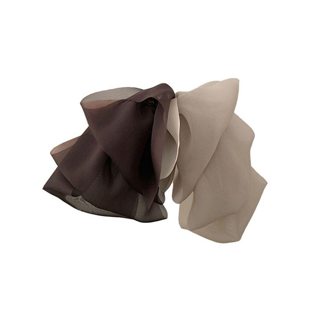 DANES Kẹp Tóc Nơ Ruy Băng Lưới Chiffon Nhiều Lớp Dành Cho Hoạt Động Ngoài Trời