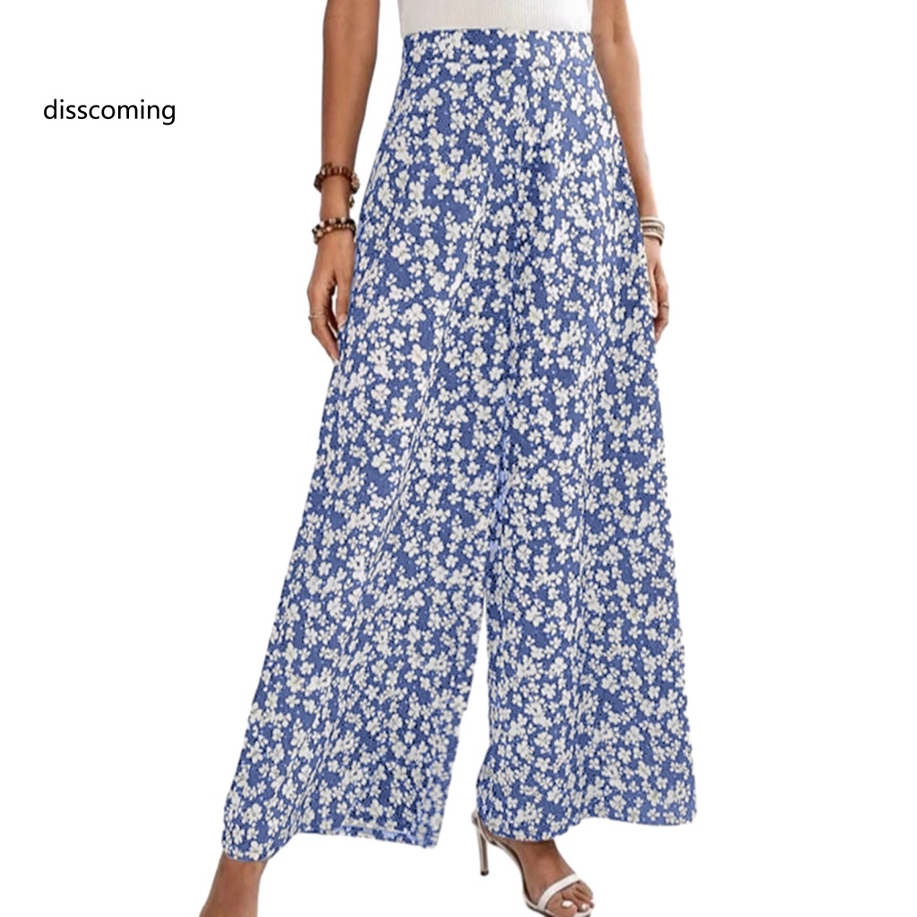 Áo Thun In Hình SL SL SL Thời Trang Năng Động| Quần Dài Lưng Thun Ống Rộng In Họa Tiết Hoa Thời Trang Đường Phố Cho Nữ