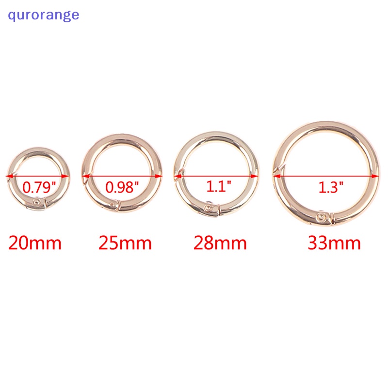 Bộ 2 Khóa Chữ O Bằng Kim Loại Cho Túi Xách