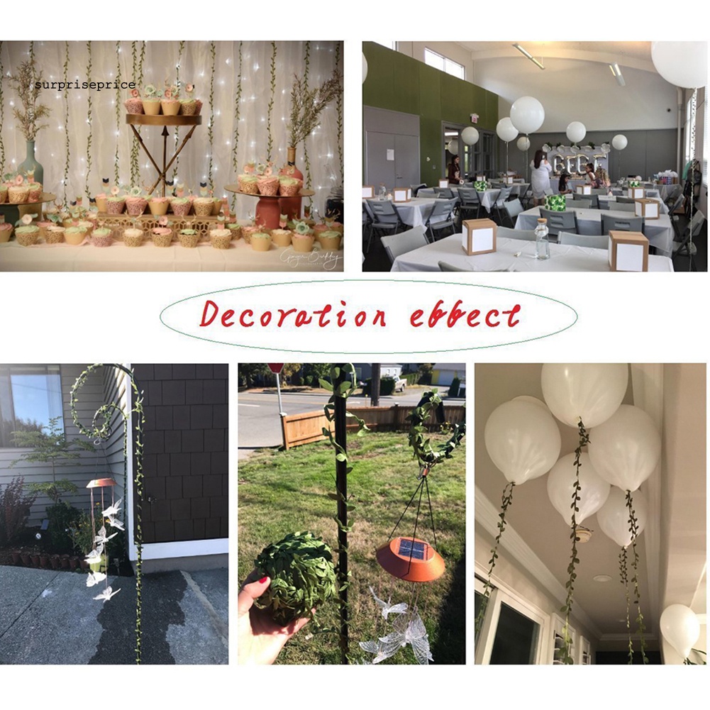 Cuộn Dây Lá Giả Bằng Lụa 20M Dùng Trang Trí Tiệc Cưới DIY