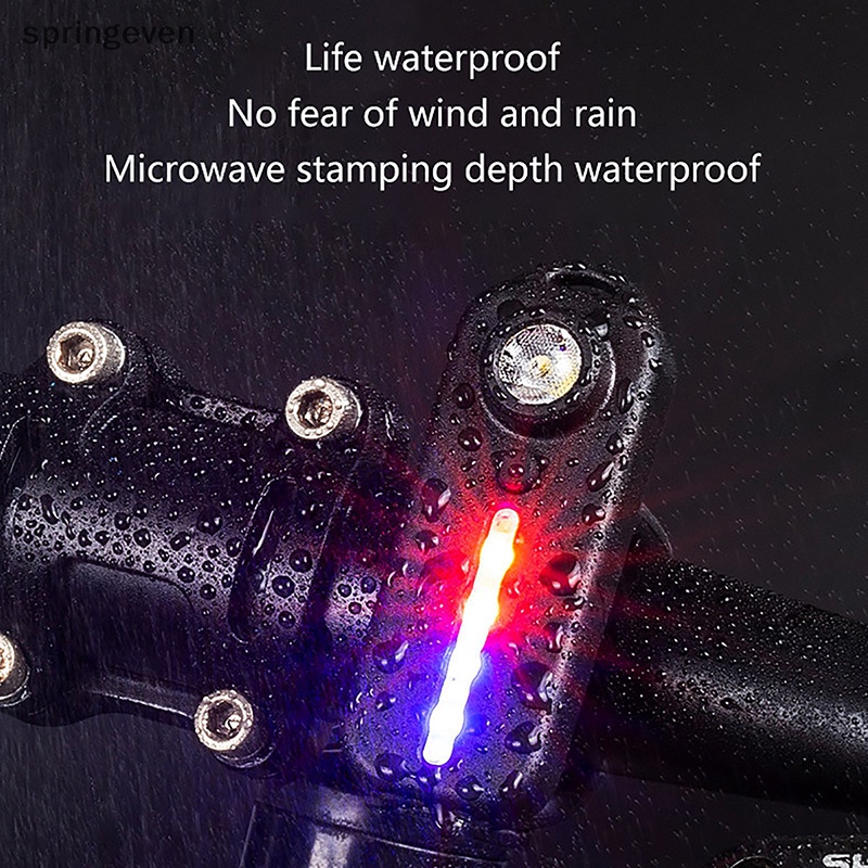 Đèn Pin LED Đỏ Và Xanh Dương Cảnh Báo An Toàn Cho Xe Đạp