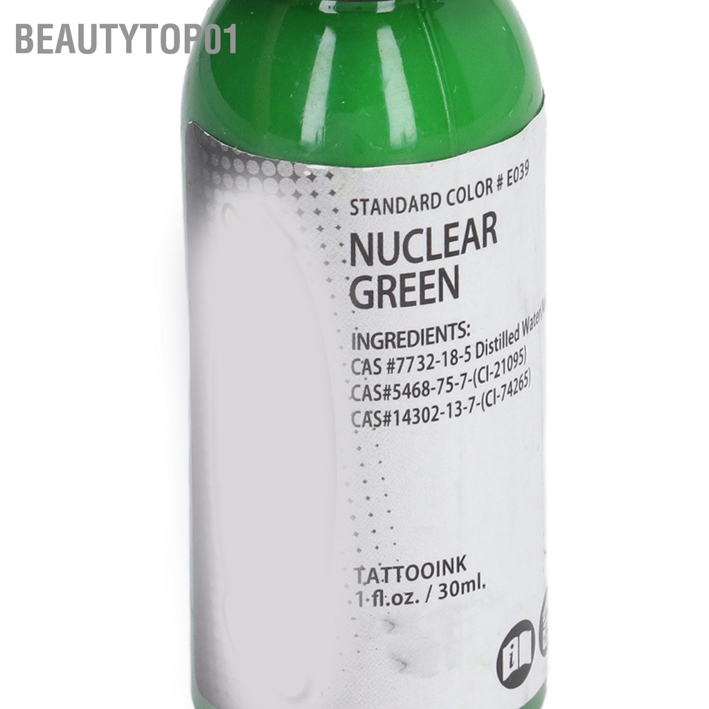 BeautyTop01 Mực xăm Bright Pure Long Lasting Thân thiện với da Sắc tố cho người mới bắt đầu 30ml