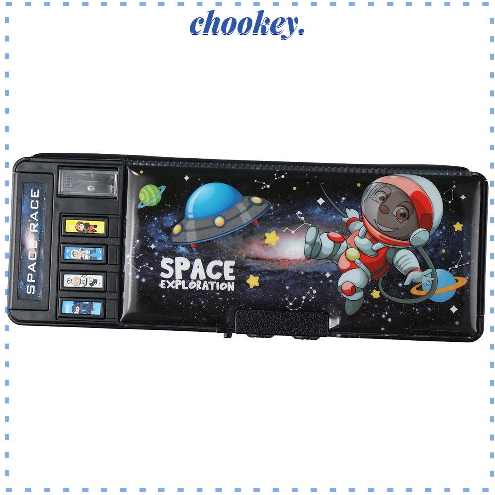 CHOOKEY Túi Đựng Bút Chì Cỡ Lớn Chống Thấm Nước In Hoạt Hình Dễ Thương