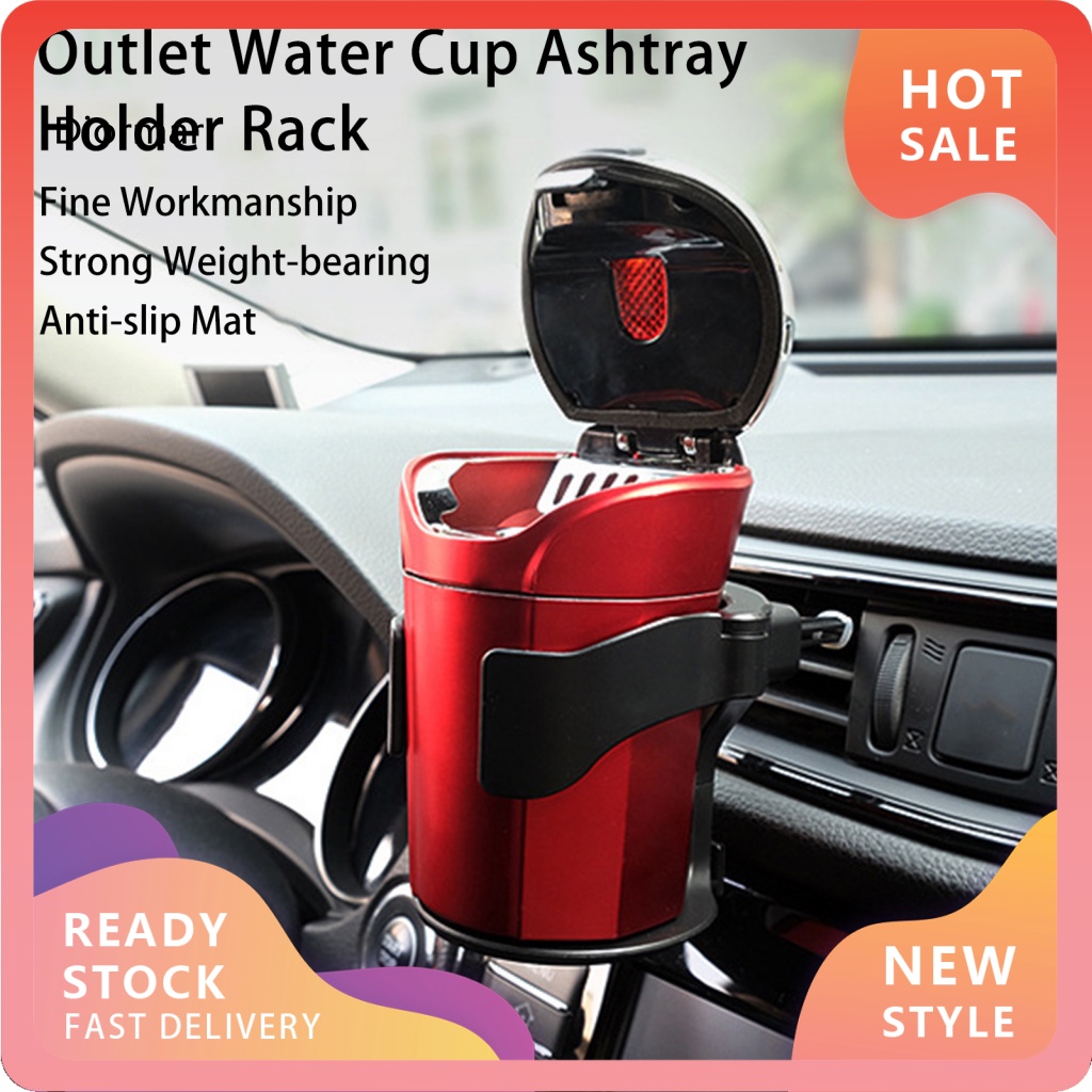 1 Bộ Giá Đỡ Cốc / Gạt Tàn Thuốc Bằng Nhựa Gắn Lỗ Thông Gió Xe Hơi