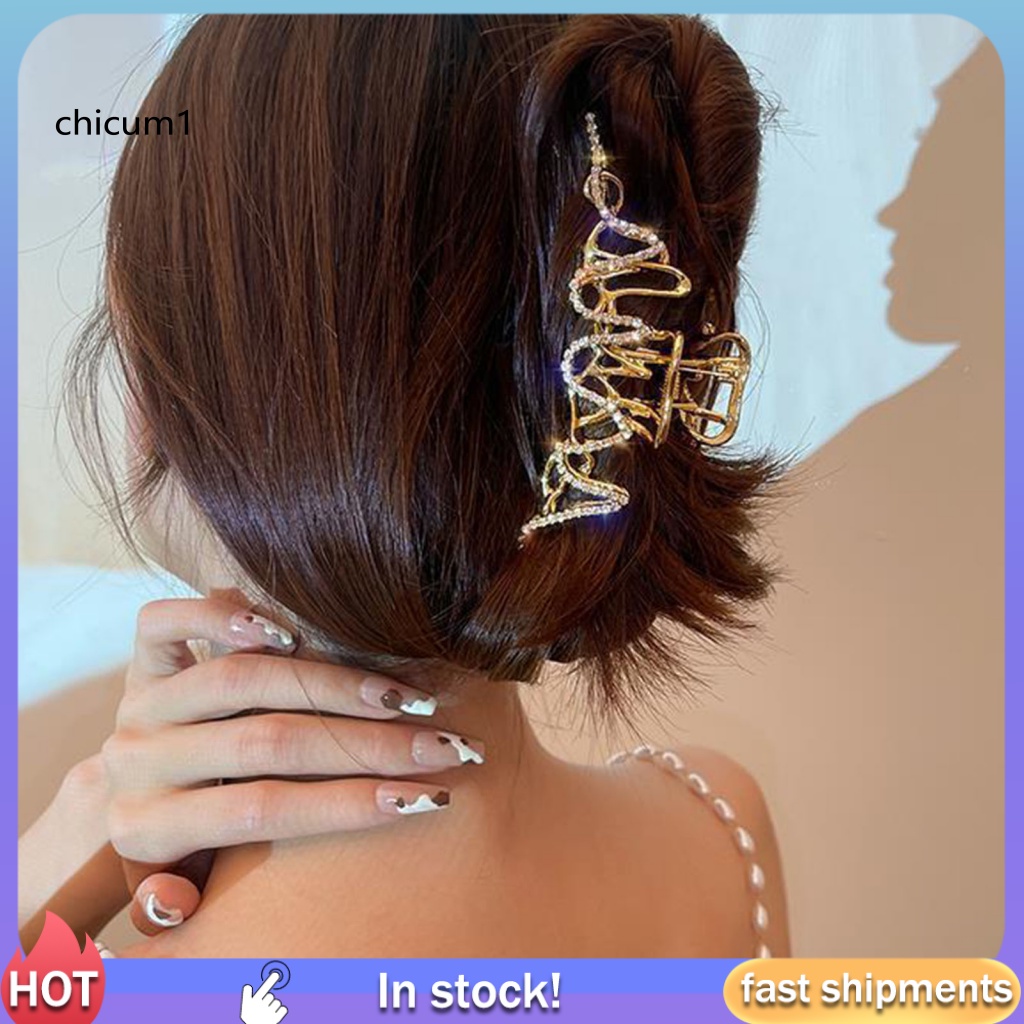 Kẹp Tóc Càng Cua Đính Đá Nhiều Màu Sắc Tươi Sáng Thanh Lịch