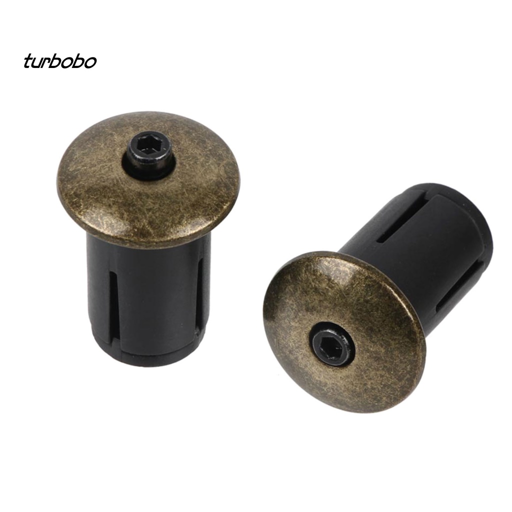 Set 2 Nút Gắn Tay Lái Xe Đạp Leo Núi Bằng Hợp Kim Nhôm Mạ Điện Thông Dụng