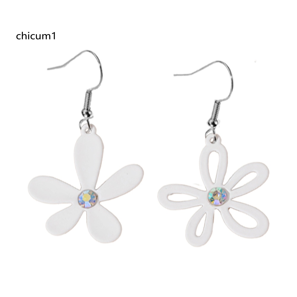 Khuyên Tai Kim Loại Hình Hoa Thời Trang Cho Nữ