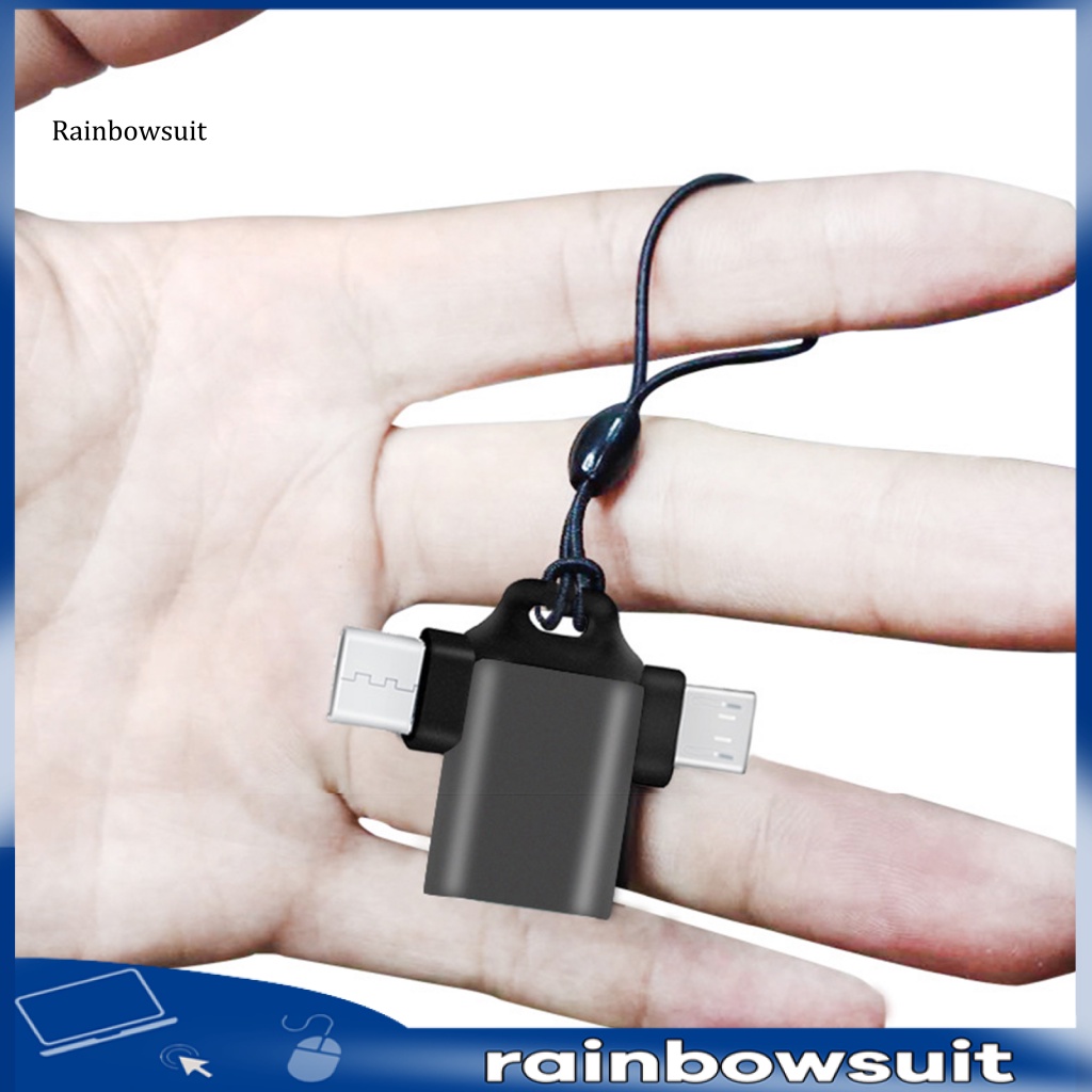 Đầu Chuyển Đổi Dữ Liệu OTG Micro USB Loại C 2 Trong 1 Cho Điện Thoại / Máy Tính Bảng / Laptop