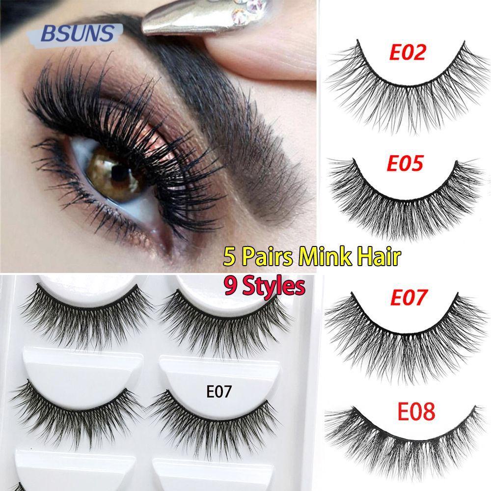 BSUNS Lông Mi Giả Tự Nhiên 100% Không Chứa Chất Nhờn