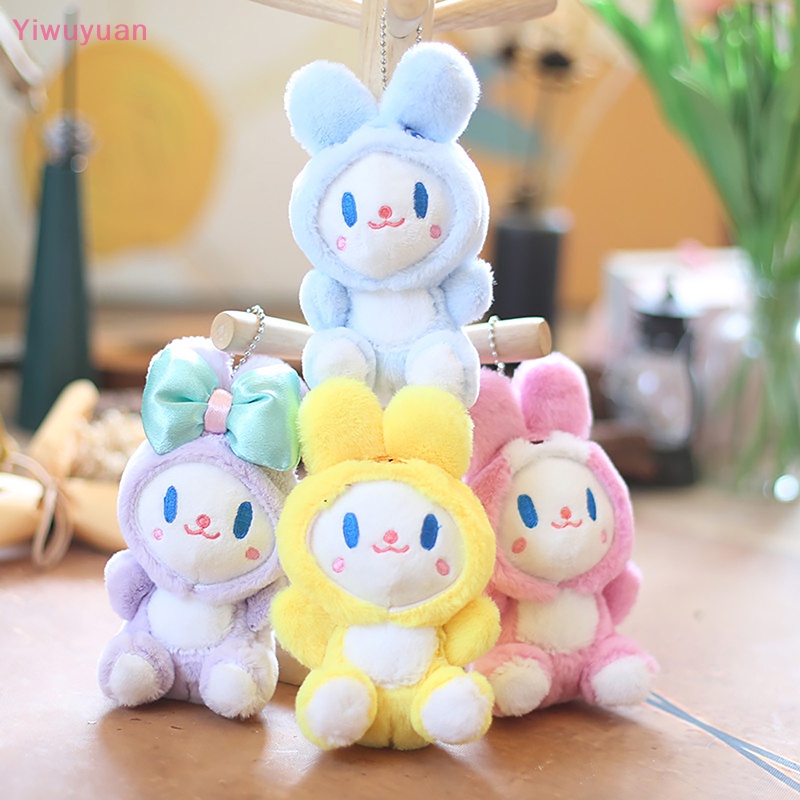 1 Móc Khóa Thỏ Nhồi Bông Đáng Yêu Mới