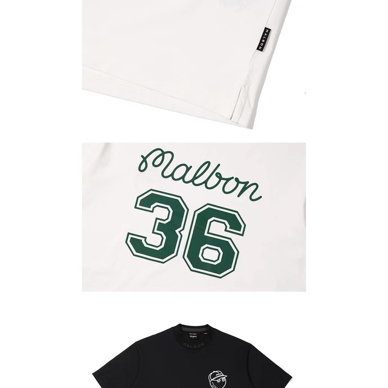 Áo Thun Thể Thao Đánh Golf Malbon Bằng Cotton Thoáng Khí Tay Ngắn Thời Trang Mùa Hè Hàng Mới Dành Cho Nam Và Nữ
