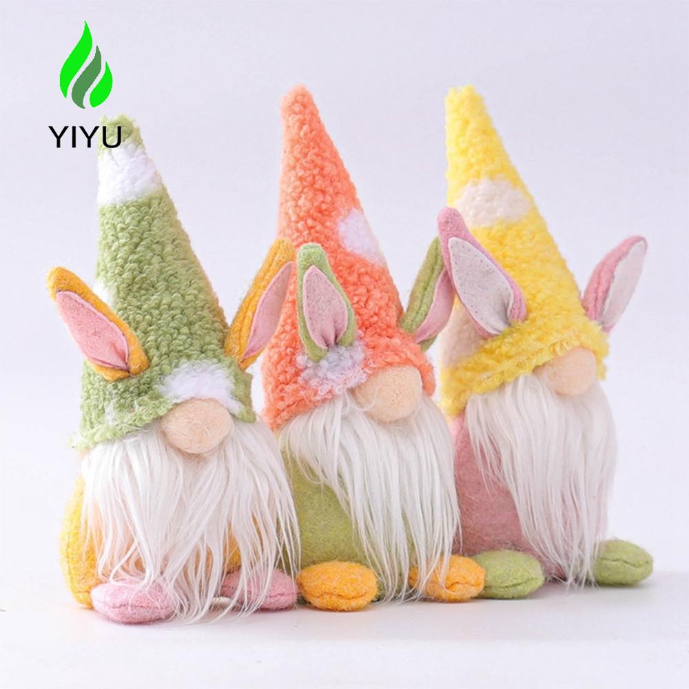 YIYU Bưu Thiếp Nhồi Bông Hình Thỏ Phục Sinh Đáng Yêu