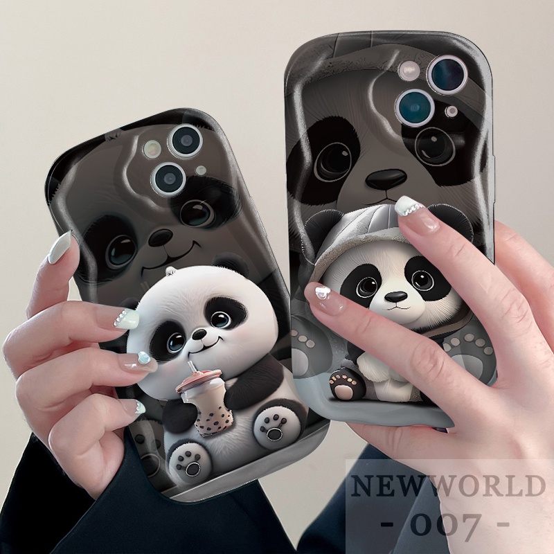 Ốp Điện Thoại Hình Gấu Trúc Cho Redmi A1 A2 9A 9C 10A 10C 9T Note 8 Pro 9 10 11 11S 12 12S 9S 4G 5G Version X3 Nf M3 NY31