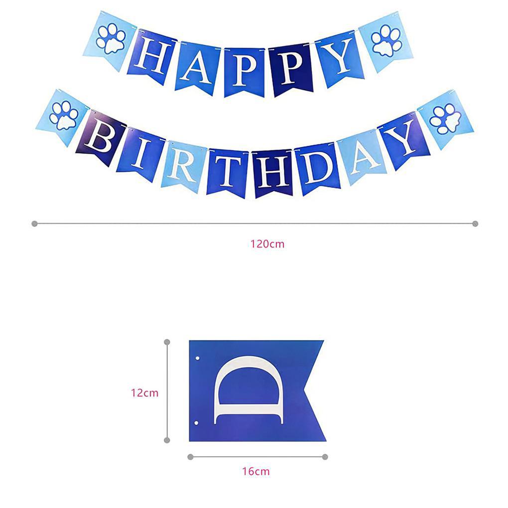 Bộ Phụ Kiện Trang Phục Sinh Nhật Gồm Mũ + Yếm Ăn + Cờ Trang Trí Dành Cho Thú Cưng