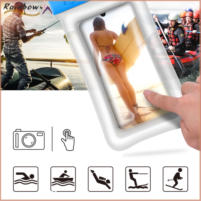 Túi Đựng Điện Thoại Trong Suốt Chống Thấm Nước Kèm Dây Đeo Tiện Dụng Khi Đi Bơi