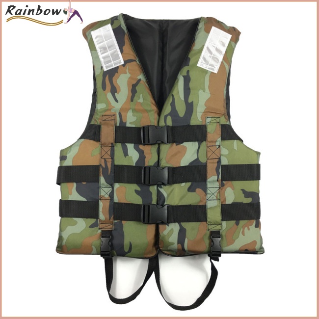 [COD] Áo Phao Cứu Sinh Họa Tiết Rằn Ri Trọng Lượng Nhẹ Có Thể Điều Chỉnh Và Gấp Lại Đ