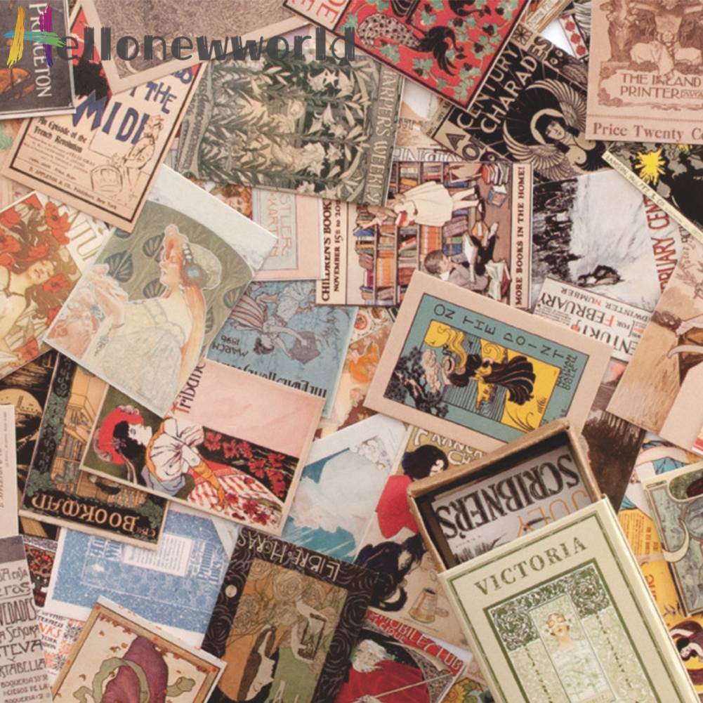 Con Dấu Giấy Kraft Phong Cách Retro Trang Trí Sổ Tay