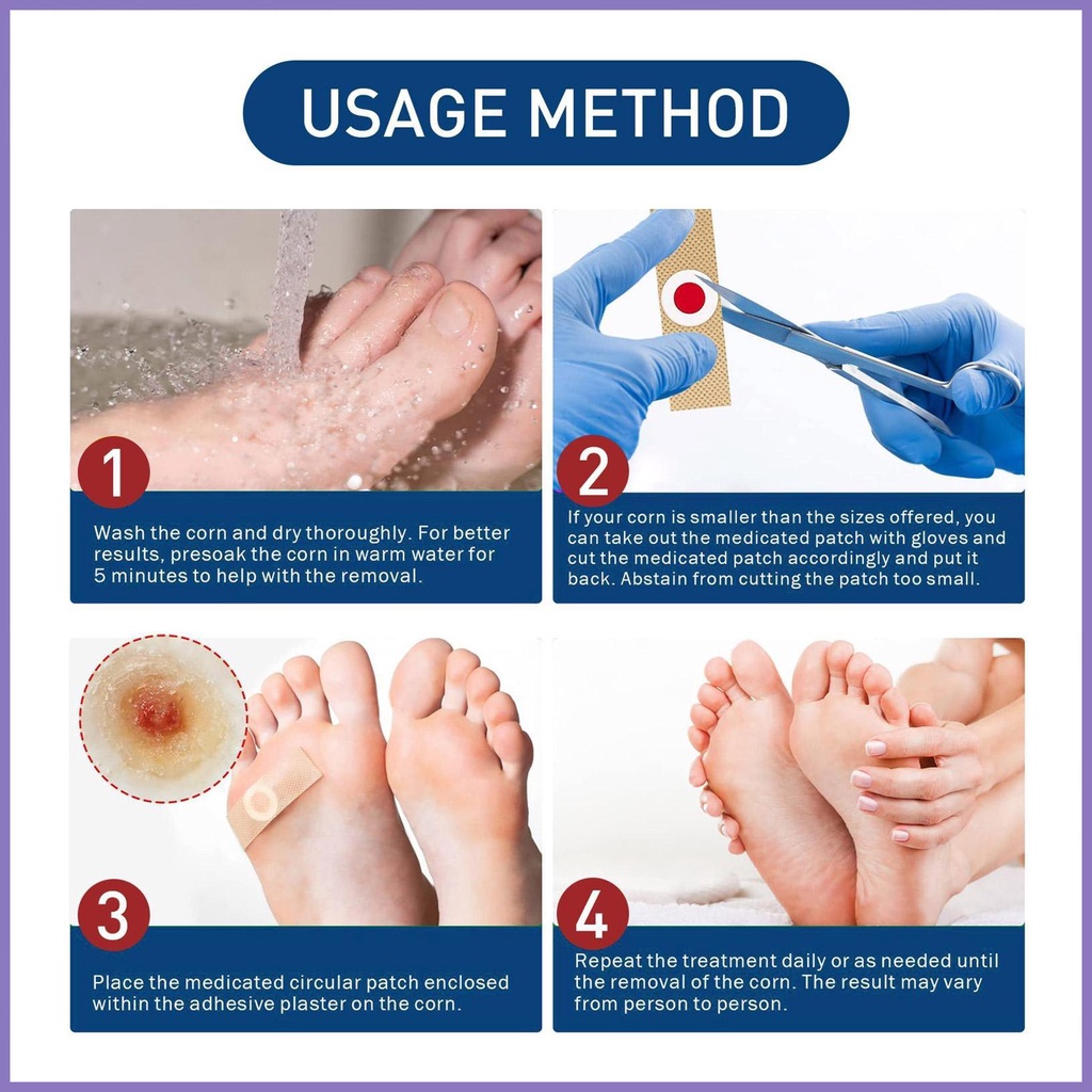 Hộp 24 Miếng Dán Lột Da Chết Chăm Sóc Bàn Chân nota2vn