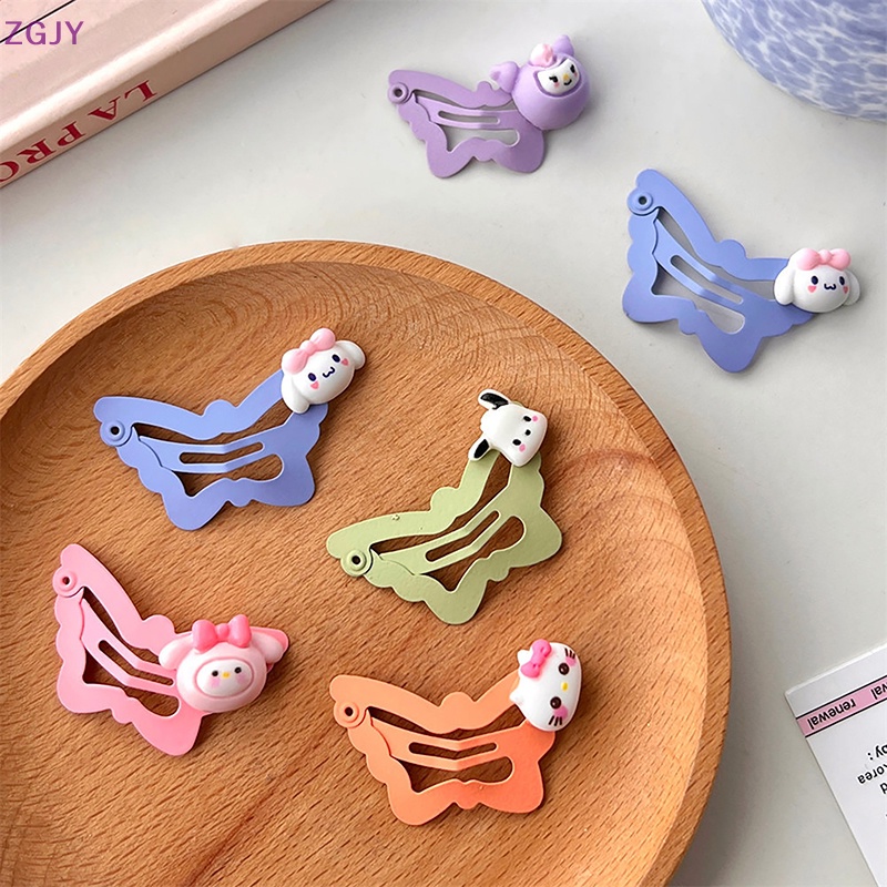 Kẹp Tóc Hình Bướm Bằng Kim Loại Đơn Giản Cho Bé Gái Mới