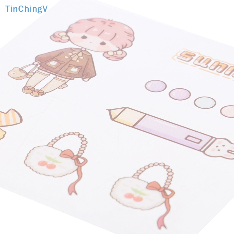 Bộ 20 Tấm Sticker Dán Trang Trí Hình Động Vật Hoạt Hình Dễ Thương