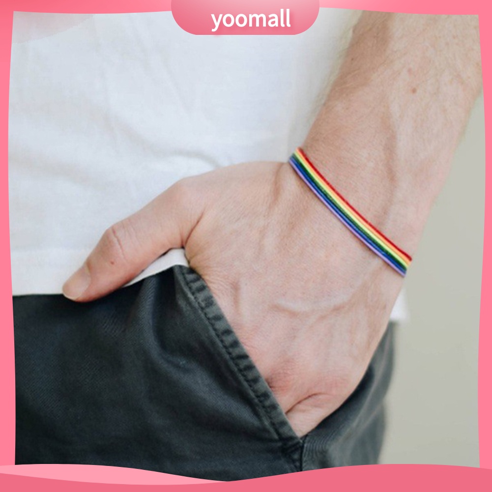 Vòng Tay Dây Màu Cầu Vồng Thời Trang Cho Nam Và Nữ