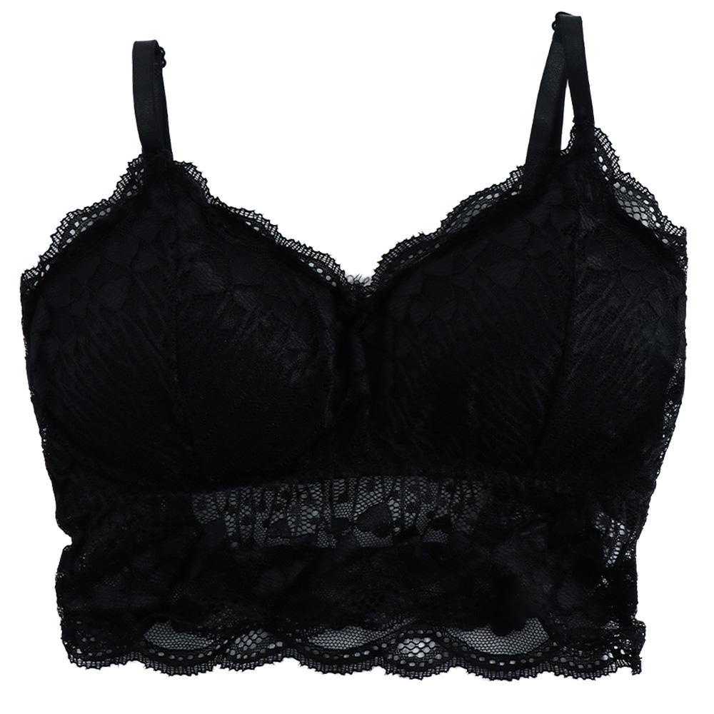 OCEANMAP Áo Lót Chữ U Bằng Nylon Phối Ren Màu Sắc Trơn Thoáng Khí Gợi Cảm Dành Cho Nữ