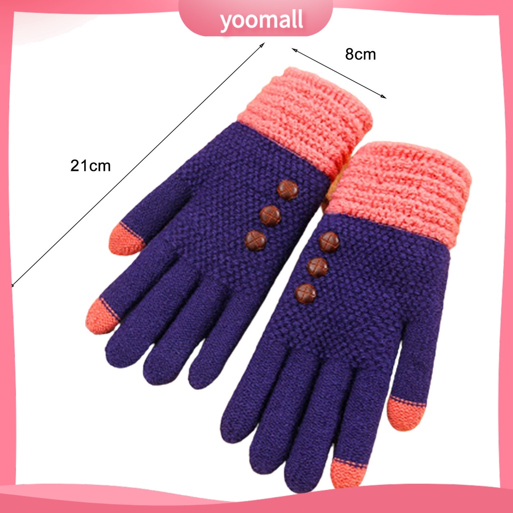 1 Cặp Vỏ Bọc Bảo Vệ Ngón Tay Màn Hình Cảm Ứng Phối Màu Độc Đáo Thời Trang Cho Nữ