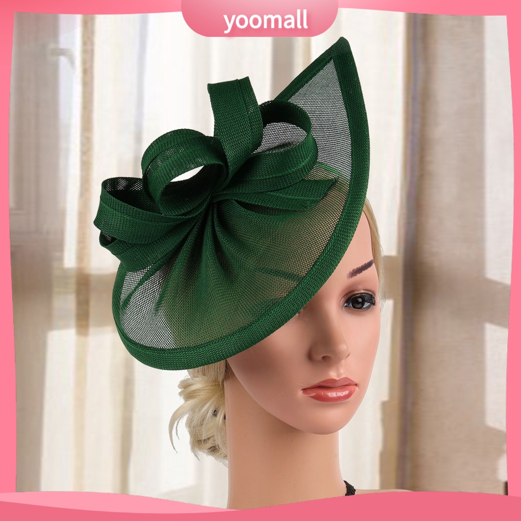 [YM] Mũ Đội Đính Nơ Trang Trí Tóc Cô Dâu Phong Cách Retro Ngọt Ngào