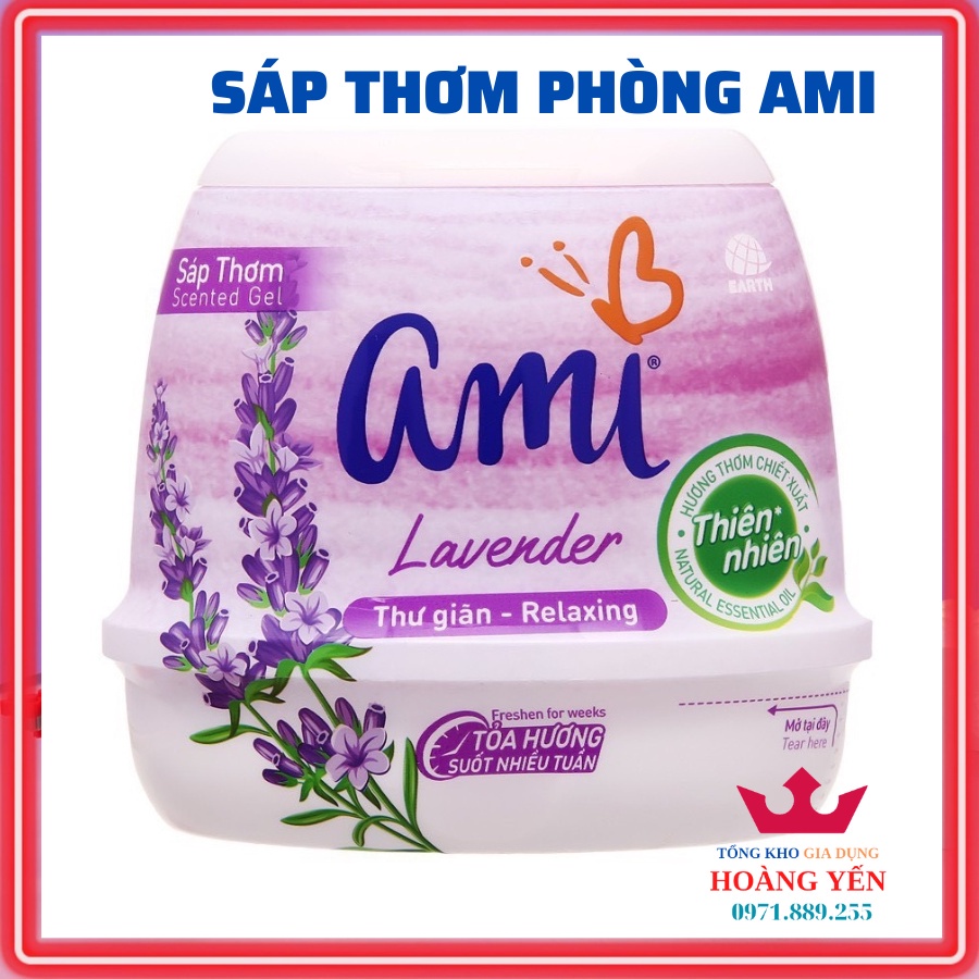 Sáp thơm Ami 200g đủ các mùi dùng làm thơm phòng trong gia đình, văn phòng, khách sạn, nhà nghỉ,...