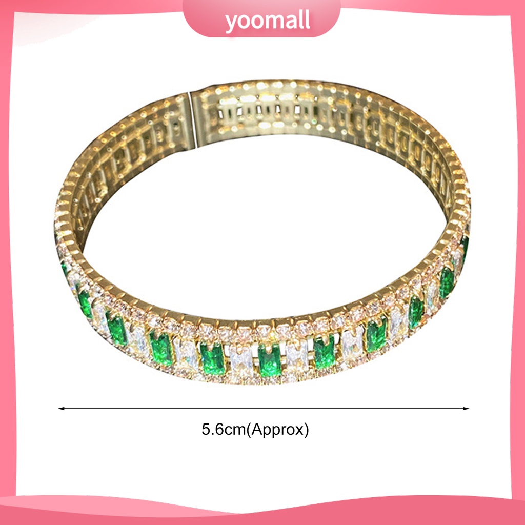 Vòng Tay Chuỗi Hạt Tròn Lấp Lánh Thời Trang Cho Nữ