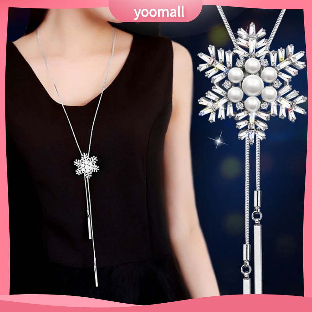 Vòng cổ Mặt Đính Ngọc Trai Nhân Tạo Thanh Lịch Cho Nữ