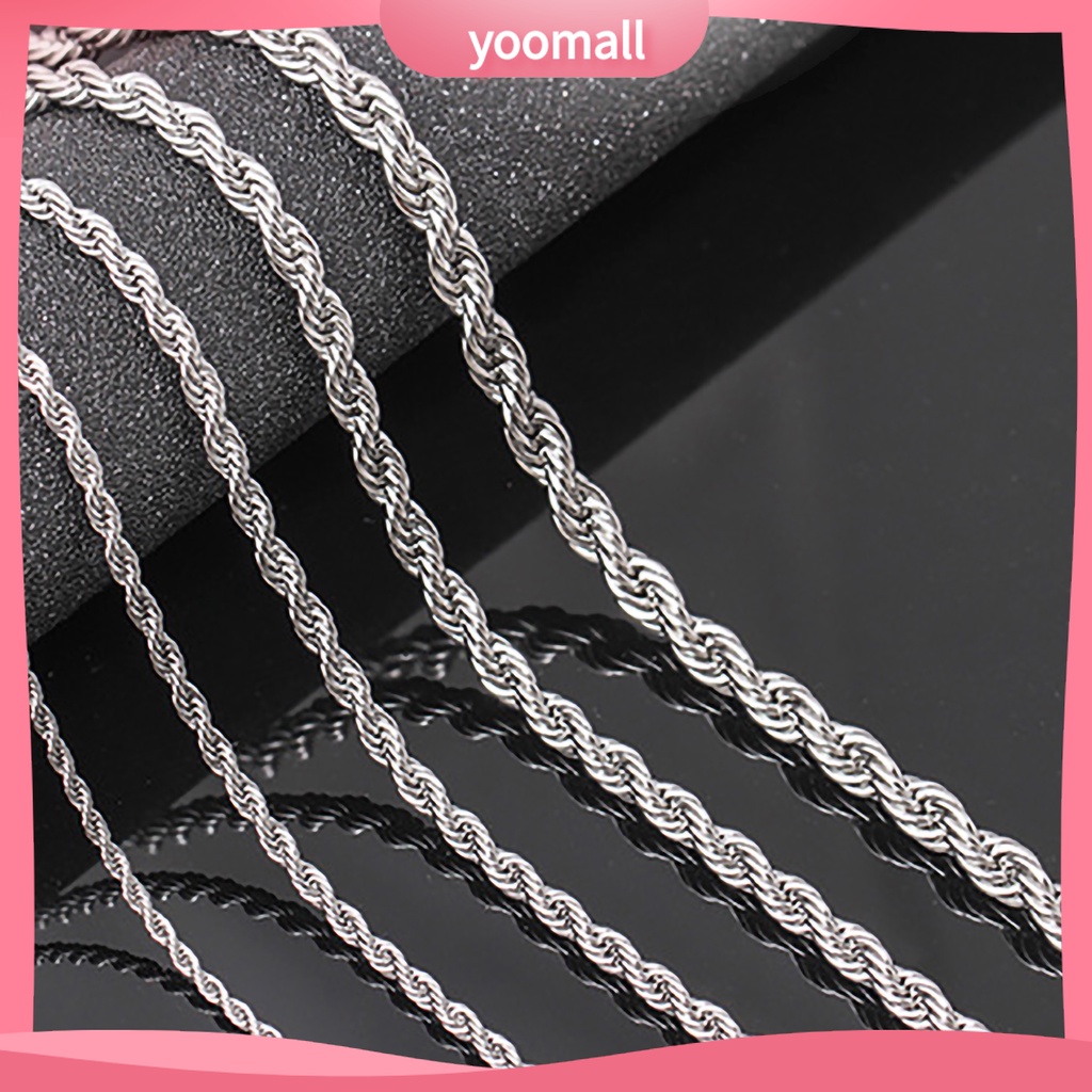 [YM] Vòng cổ Mạ Điện Nhiều Kích Cỡ Lên Màu Nhanh Phong Cách Làm Quà Tặng Cho Nam