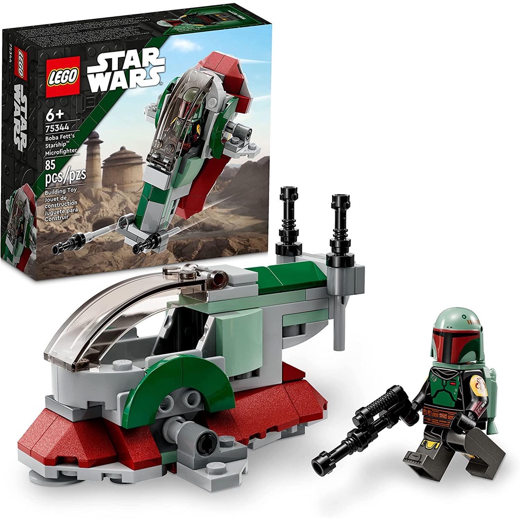 LEGO Star Wars Fett's Starship Microfighter 75344 & Star Wars Clone Troopers 75345,
