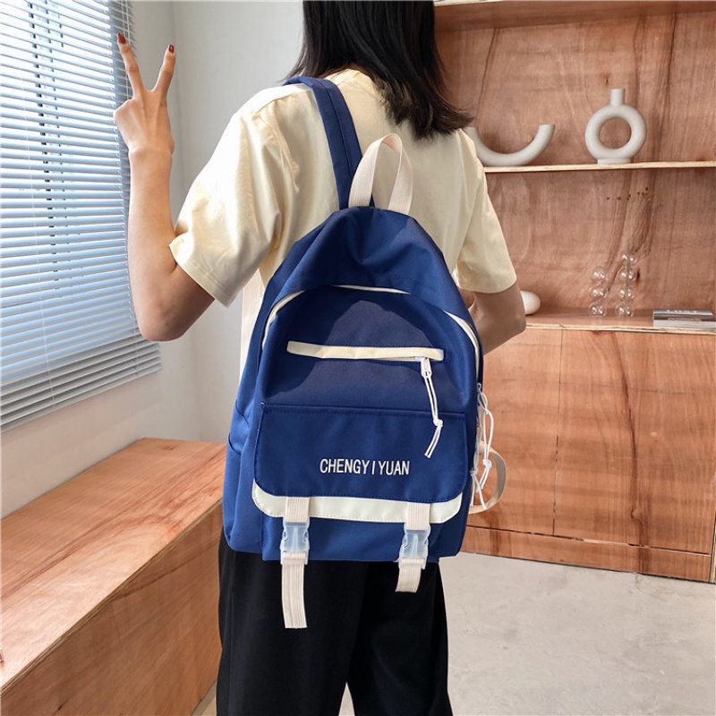 Ba Lô Đi Học Sức Chứa Lớn Thời Trang Theo Phong Cách Hàn Quốc Cho Nữ