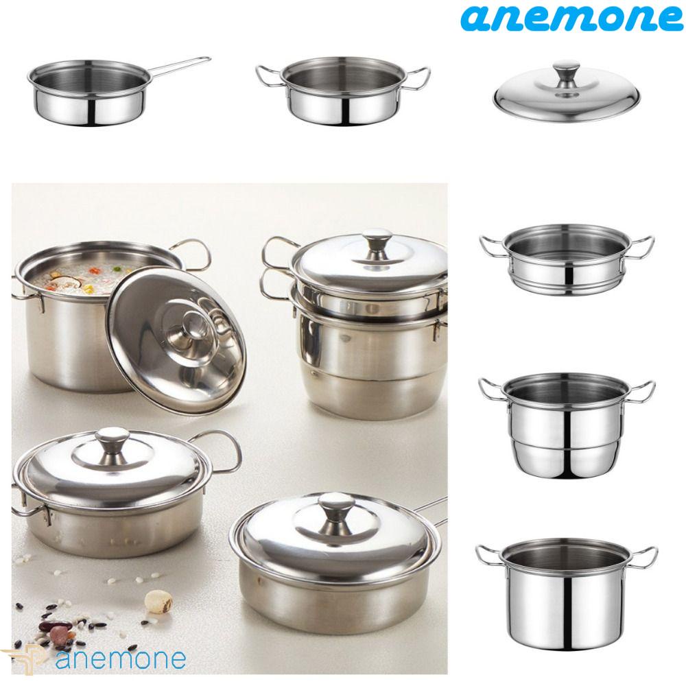 ANEMONE Đồ Chơi Nồi Hấp Bằng Thép Không Gỉ Cho Nhà Búp Bê