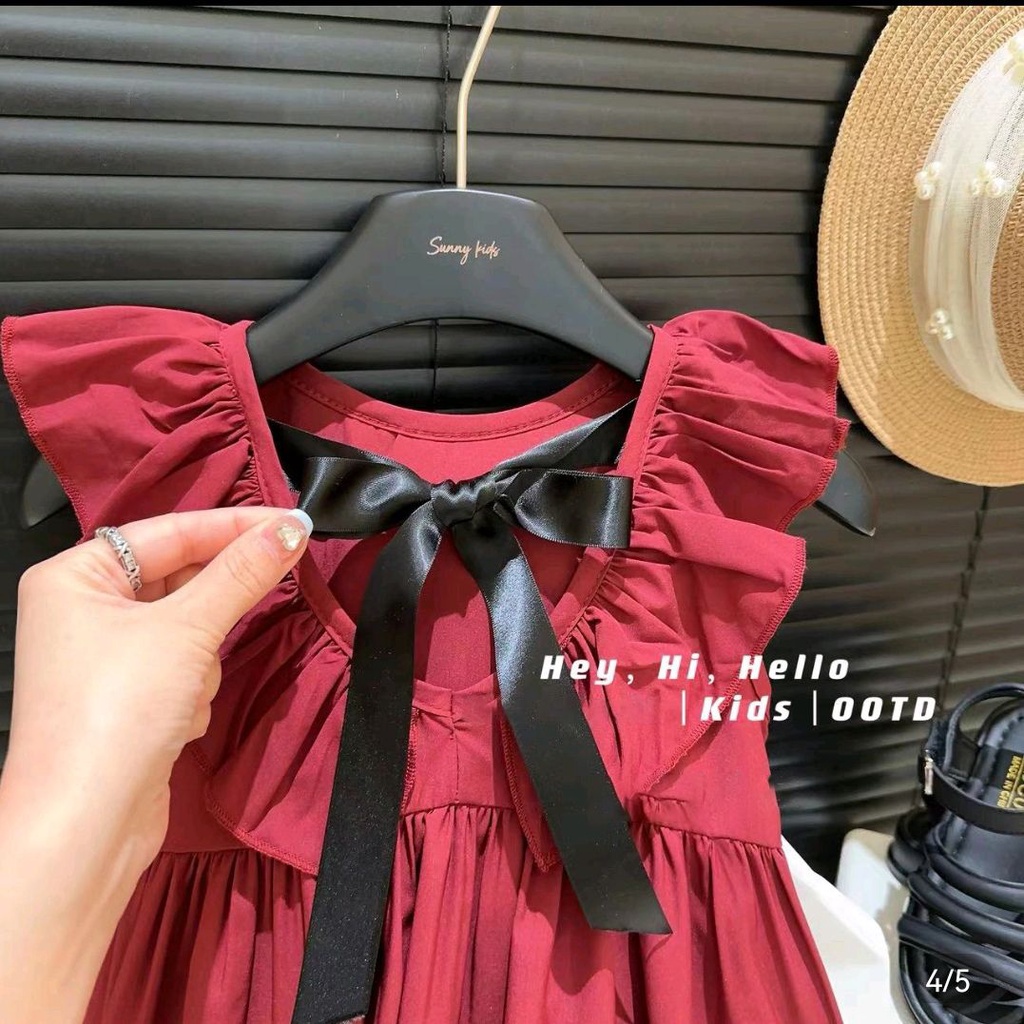 Hàng Có Sẵn Đầm Hai Dây Mùa Hè Phong Cách Hàn Quốc Ngọt Ngào Thời Trang Cho Bé Gái