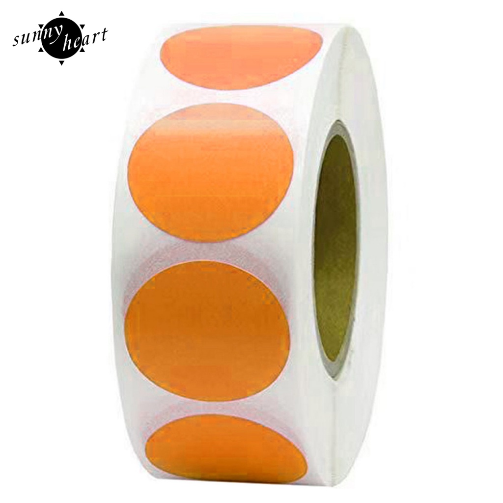 Sunnyheart 6 Cuộn 6 Cuộn Nhãn Dán Hình Tròn Nhỏ Nhiều Màu Sắc Khác Nhau Mỗi Cuộn Là 500 Chấm Dán Tổng Cộng 3000 Miếng Dán Để Gặp Cần Chấm Tròn Đầy Màu Sắc Sặc Sỡ