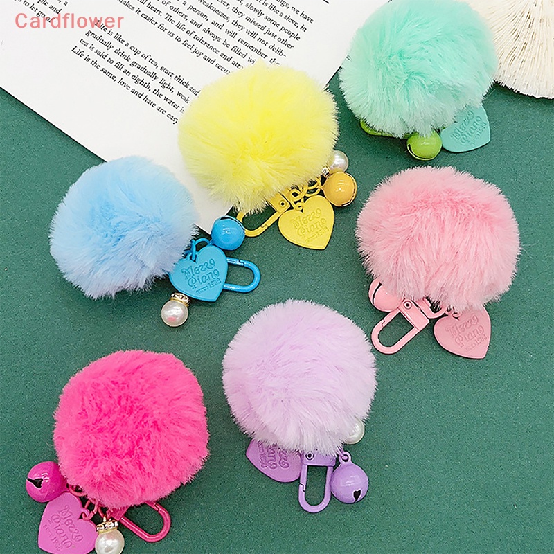 1 Móc Khóa Banh Lông Giả 8cm Nhiều Màu Sắc Thời Trang