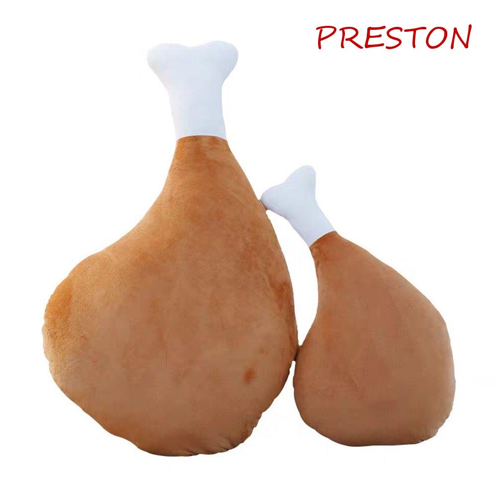 PRESTON Gối Nhồi Bông Mềm Mại Hình Chú Gà Trống Chiên Dành Cho Trẻ Em