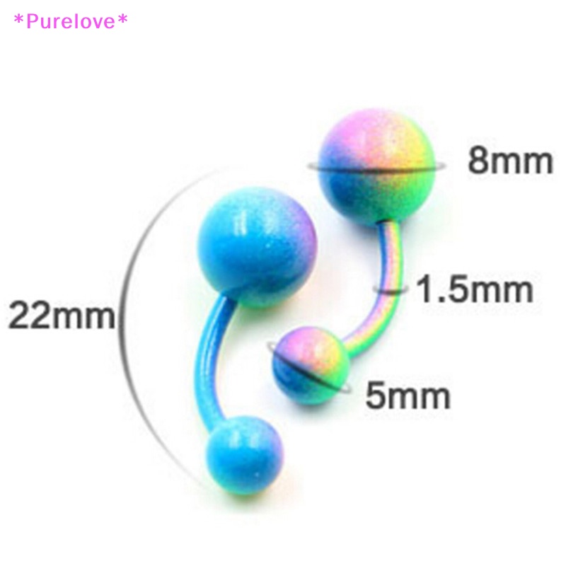 Set 10 Khuyên Rốn Bằng Thép Không Gỉ Cá Tính Thời Trang Mới