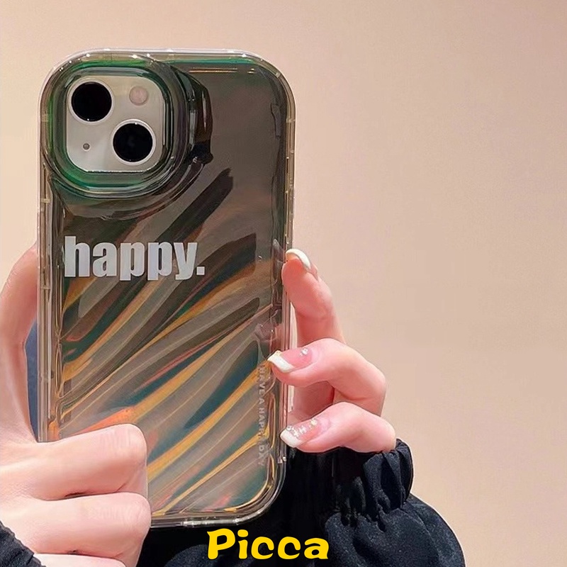 Ốp Điện Thoại In Chữ 3D Màu Laser Sang Trọng Cho IPhone 14 12 11 13 Pro MAX 7 8 6 6S Plus XR X XS MAX SE 2020
